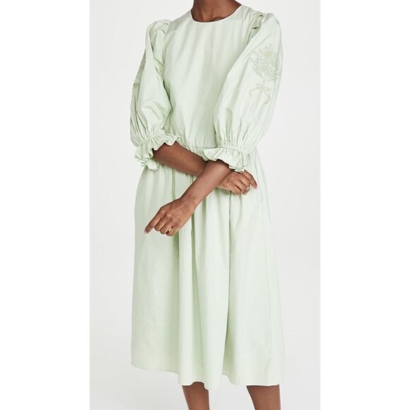 Meadows Hazel cotton Dress Sage US6 - Picture 5 of 12